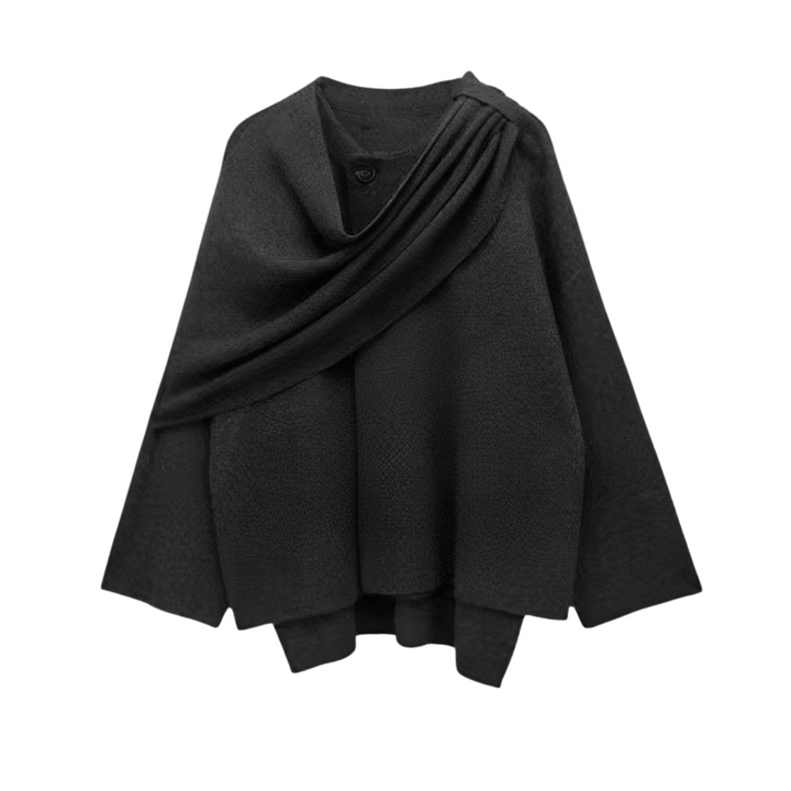 Chloe | Women Elegant Draped Cape Coat