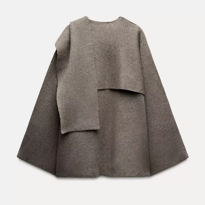 Chloe | Women Elegant Draped Cape Coat