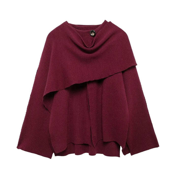 Chloe | Women Elegant Draped Cape Coat