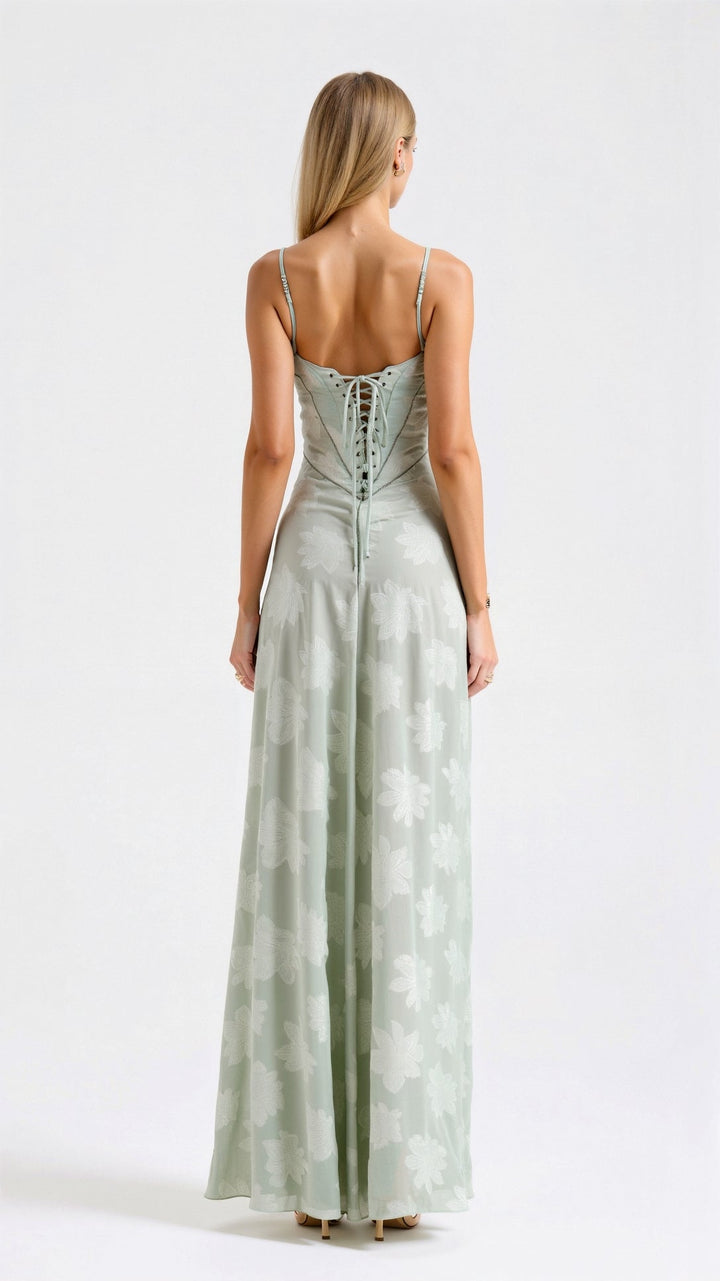 Donna | Women Wedding Guest Bustier Maxi Dress