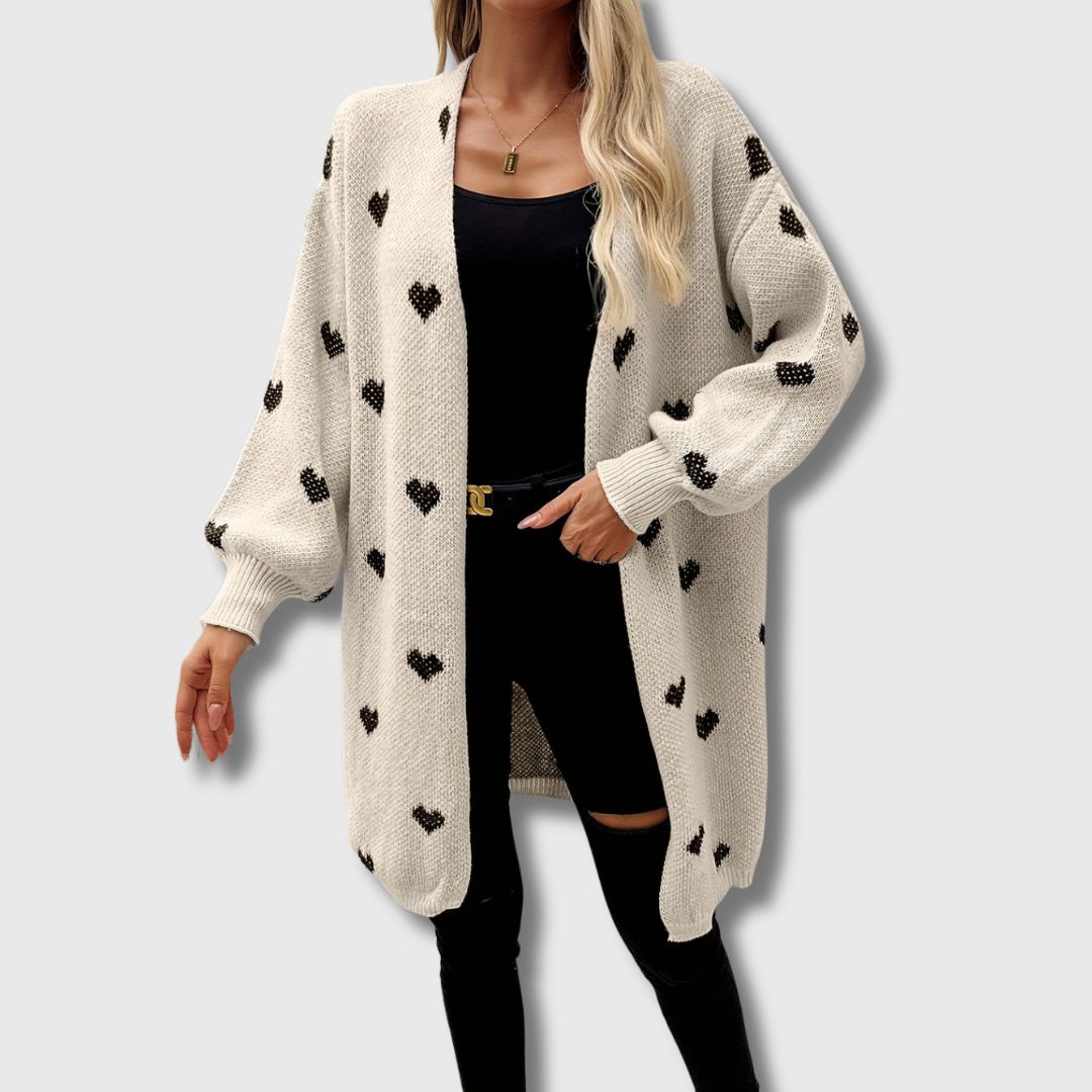 Carabel | Heart Pattern Cardigan Limited Edition