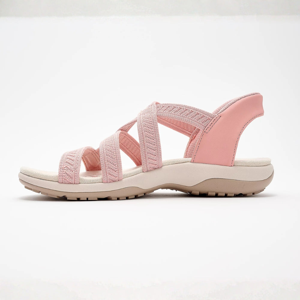 Sienna™ Knit Crossover Sandals – Slip On, Stay All Day