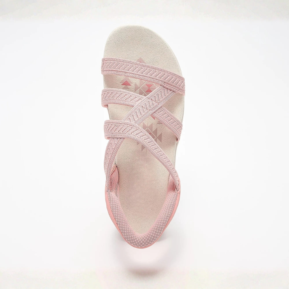 Sienna™ Knit Crossover Sandals – Slip On, Stay All Day