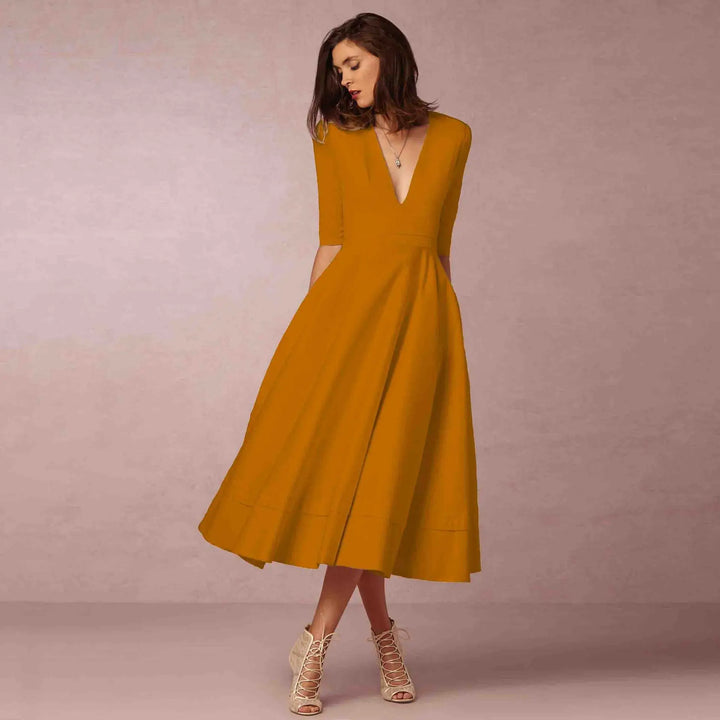 Harper | Women’s Elegant Flowing Midi Dress