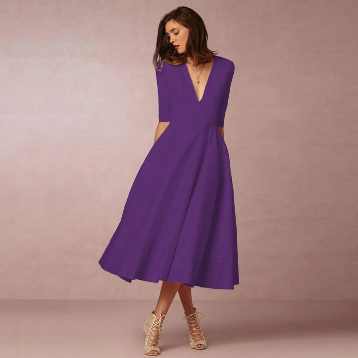 Paige | Women Ivoire Midi Dress Fitted Elegant Cut