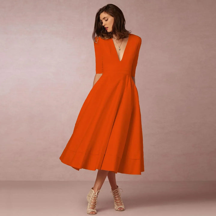 Harper | Women’s Elegant Flowing Midi Dress