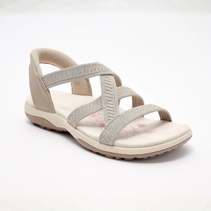 Sienna™ Knit Crossover Sandals – Slip On, Stay All Day