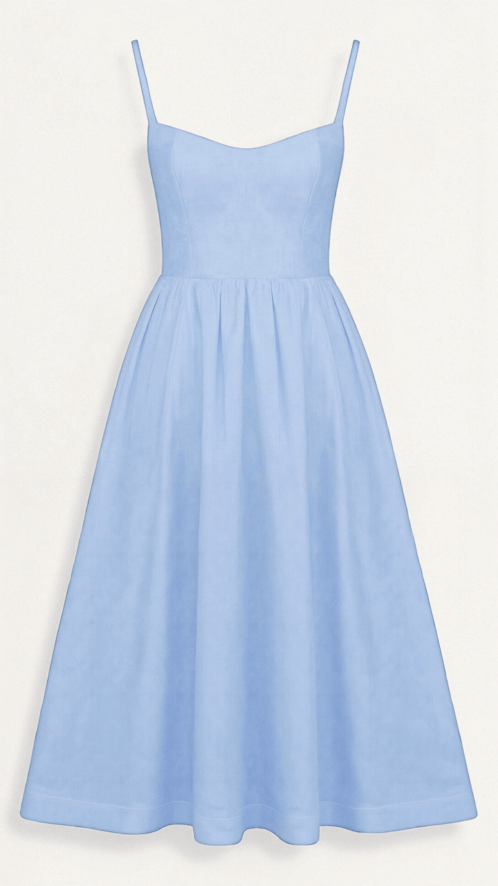 Emma | Women’s A Line Midi Dress Ascot Style