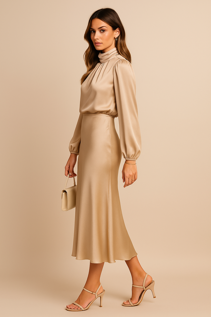 Alexis | Women’s High Neck Midi Dress Style