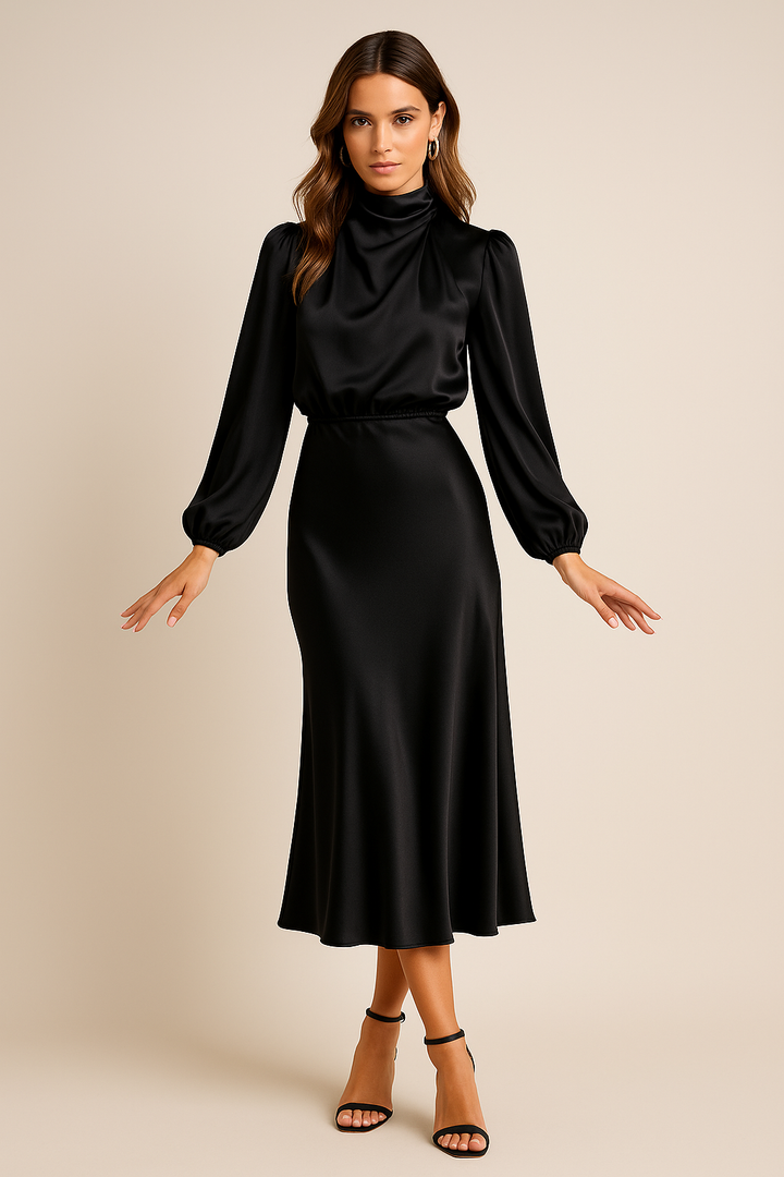 Alexis | Women’s High Neck Midi Dress Style