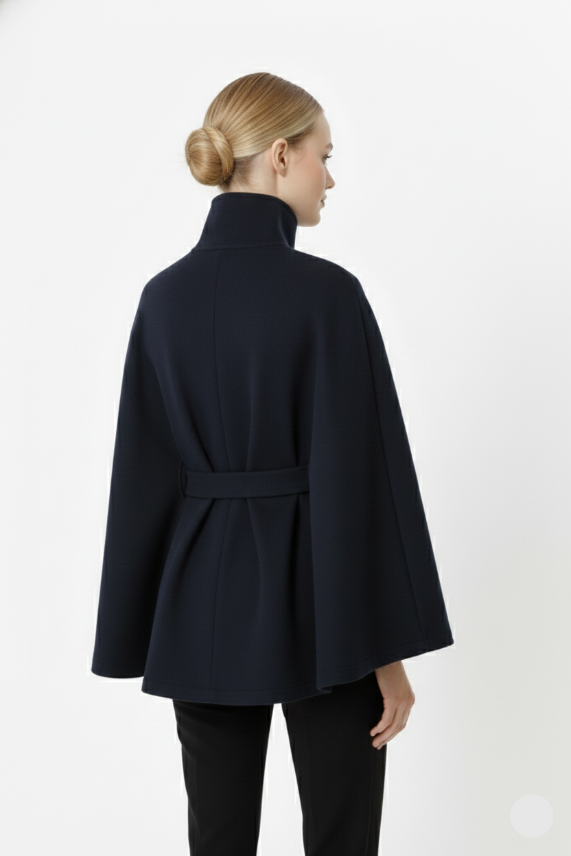 Erica | Women’s Winter High Collar Belted Coat