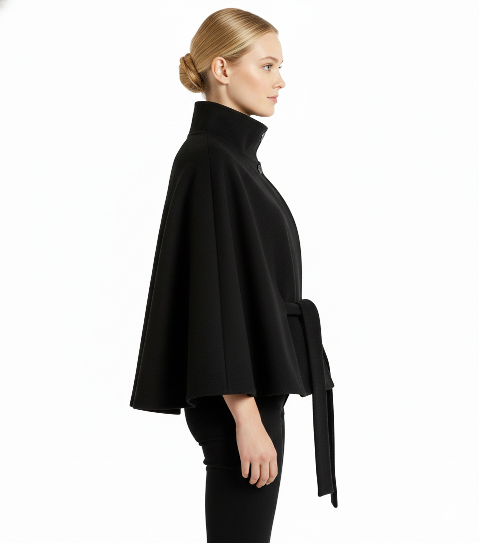 Erica | Women’s Winter High Collar Belted Coat