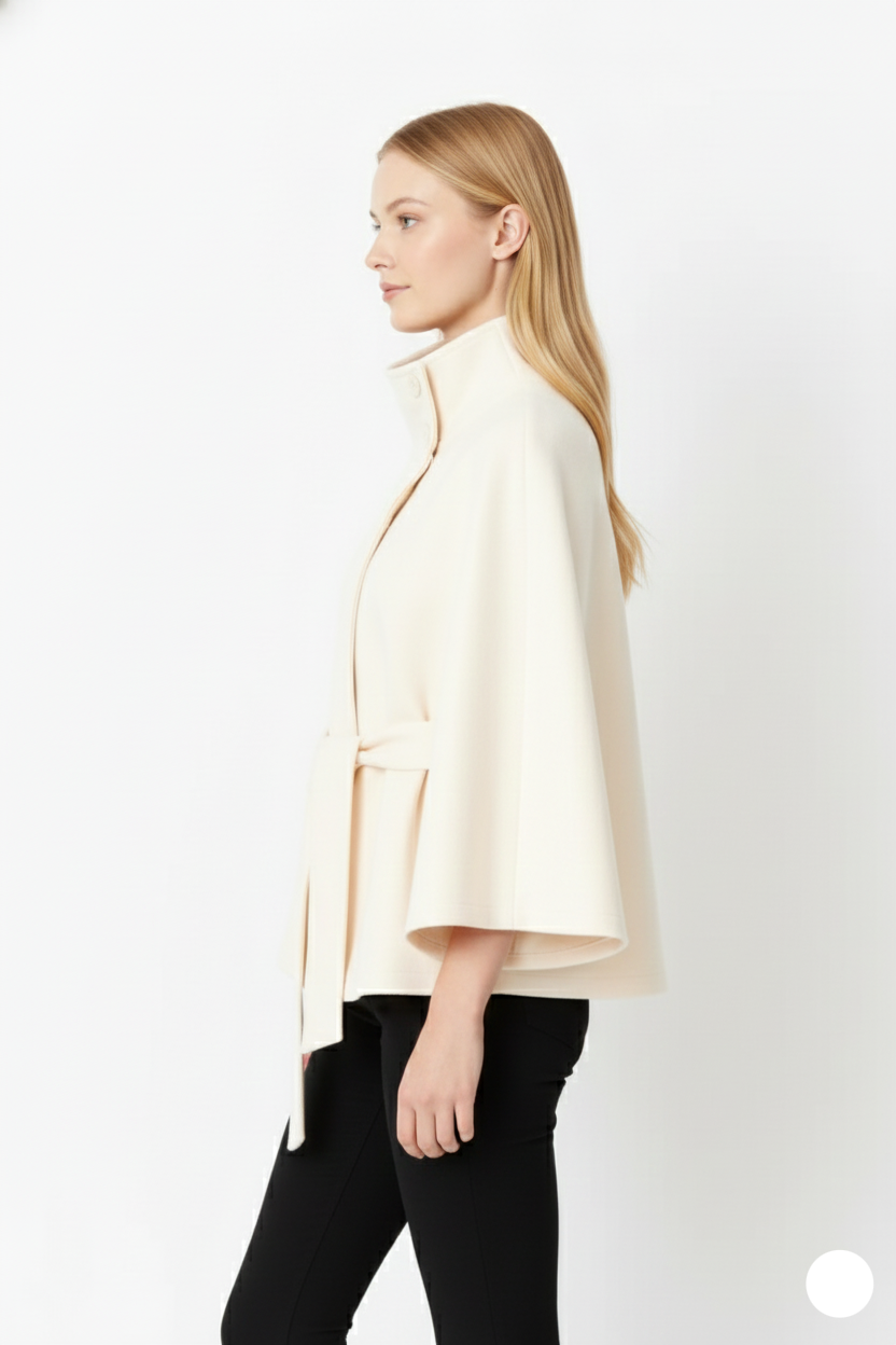 Erica | Women’s Winter High Collar Belted Coat
