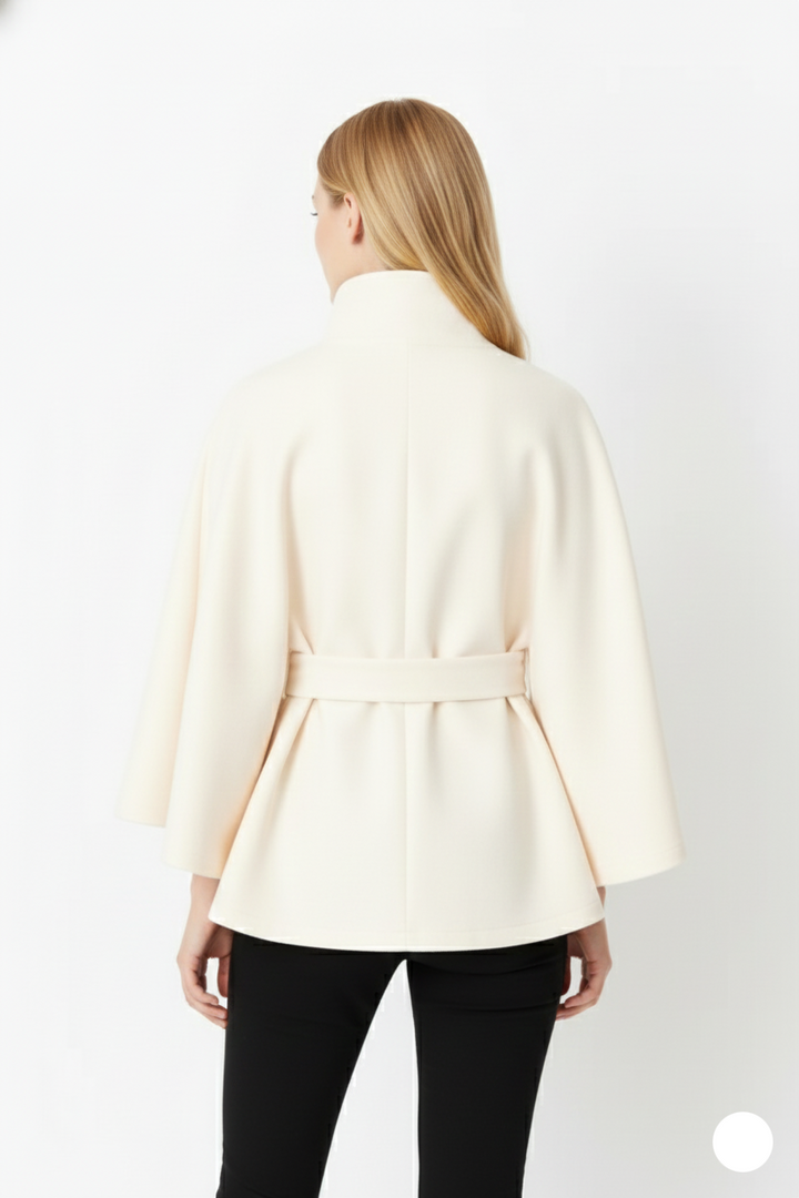 Erica | Women’s Winter High Collar Belted Coat