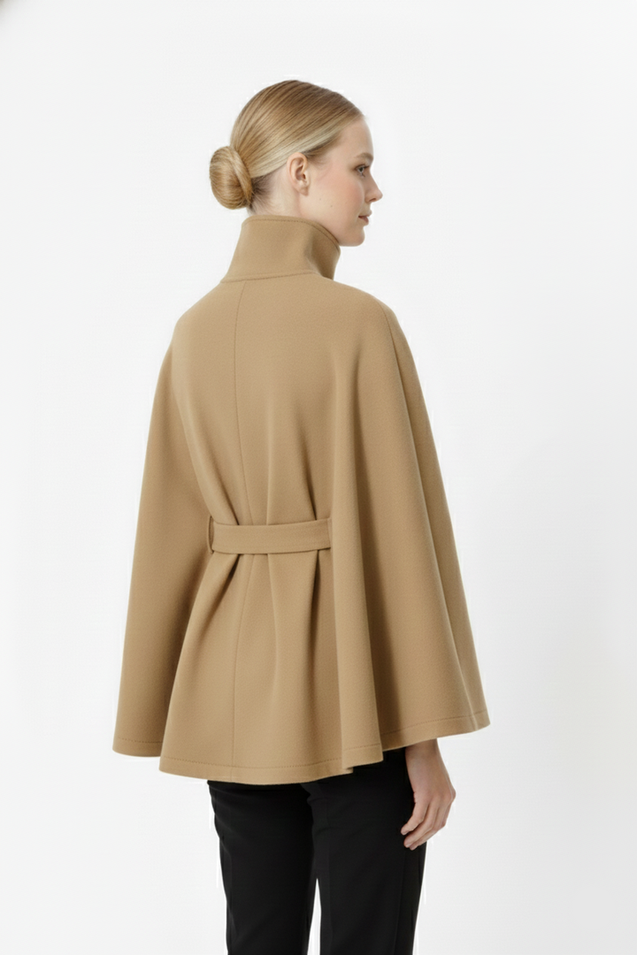 Erica | Women’s Winter High Collar Belted Coat