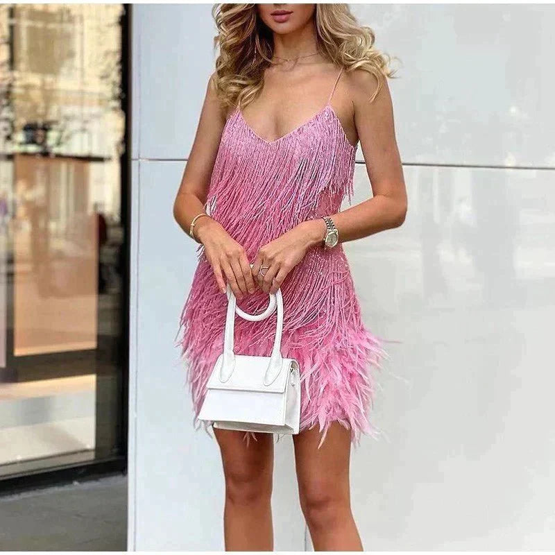 Margaret | Women’s Summer Fitted Sequin Cocktail Mini Dress